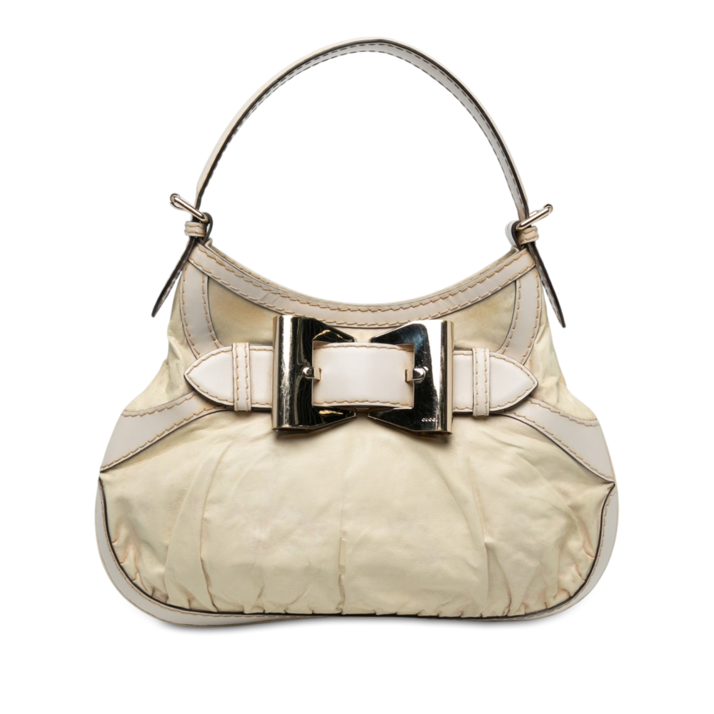 Pre-Loved Gucci Calfskin Queen Hobo